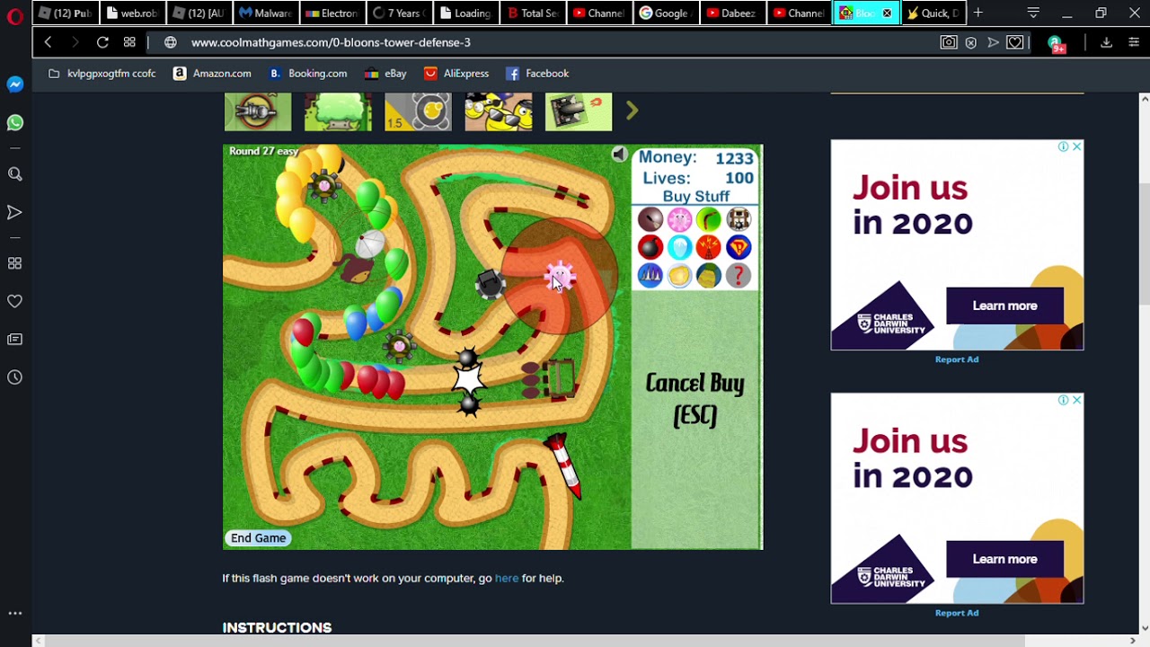 Bloon Tower Defence 3 #1 - YouTube