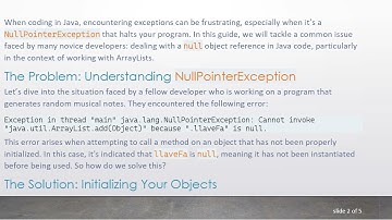 Fixing the NullPointerException in Java: An Engaging Guide to Debugging Your Code