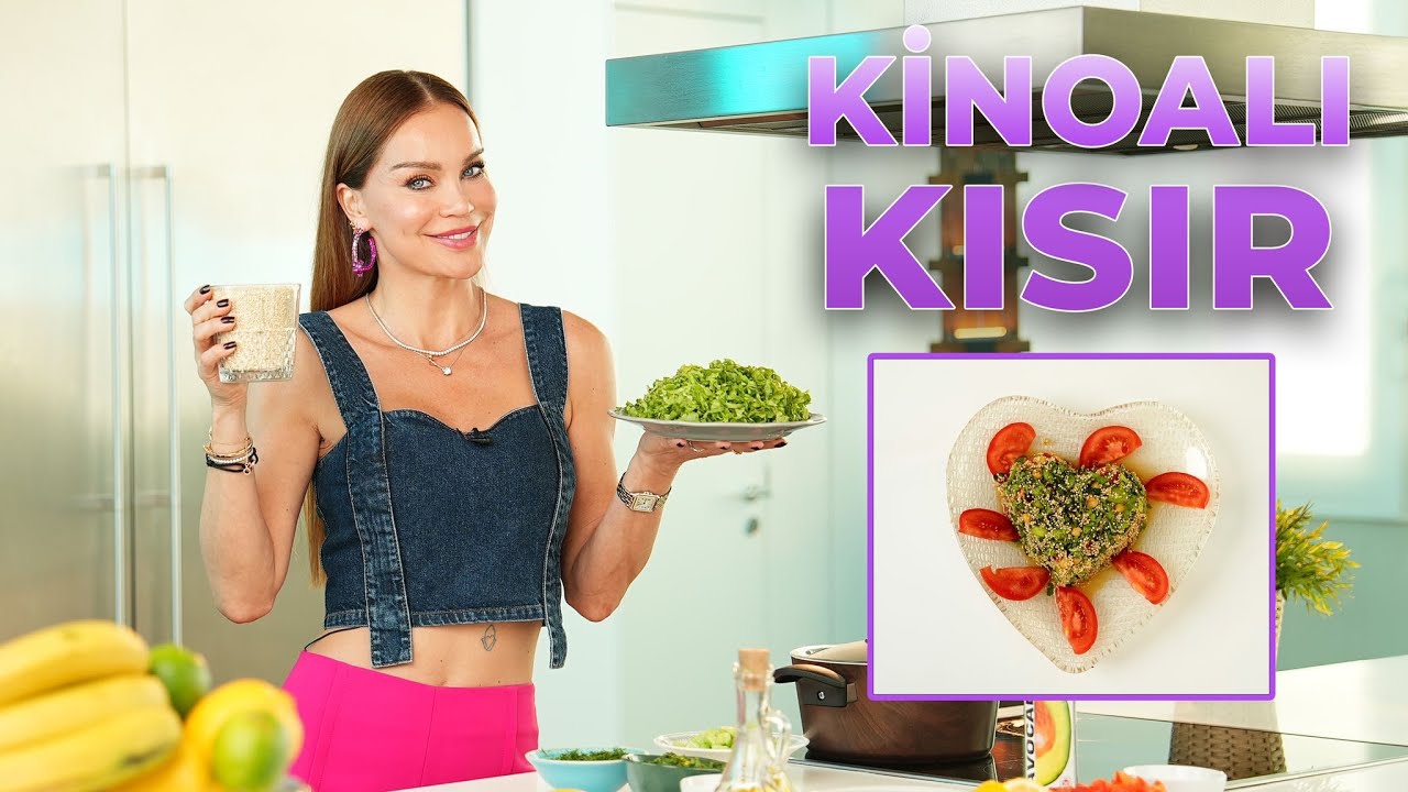 ÇOK DÜŞÜK KALORİLİ  KİNOALI KISIR TARİFİ! 🫠🔥