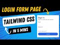 How to Create a Responsive Login Page with Tailwind CSS in 5 Minutes