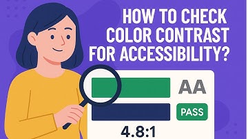 How to check color contrast for web accessibility?