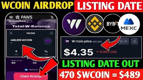 WCoin Finally Announced Listing Date | Wcoin Airdrop New Update | W-Coin Price Prediction Withdrawal