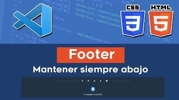 💻 Fijar el FOOTER siempre abajo | HTML y CSS ✅