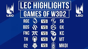 LEC Highlights ALL GAMES Week 3 Day 2 | LEC Winter 2025