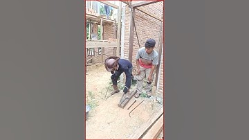 Genius Construction Hack: How to Bend Rebar By Hand With Just a Hammer!