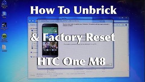 How To Unbrick Factory Reset, Update HTC One M8 Android 4.4.4