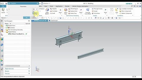How to use Deformable part function in NX | How t make changable length in NX | Deformable function