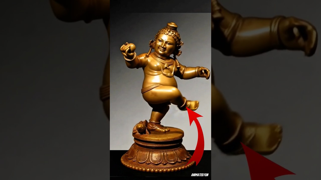 living statue of dancing Lord Gopal? 😱🤯