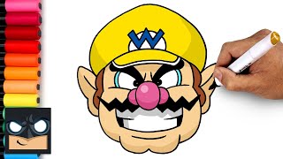 how to draw wario easy super mario