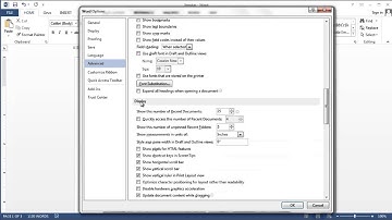 How to Make a Word List for More Than the Last Four Documents : MS Word: Beyond the Basics