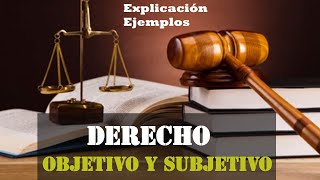 Derecho Objetivo y Subjetivo: explicación y ejemplos