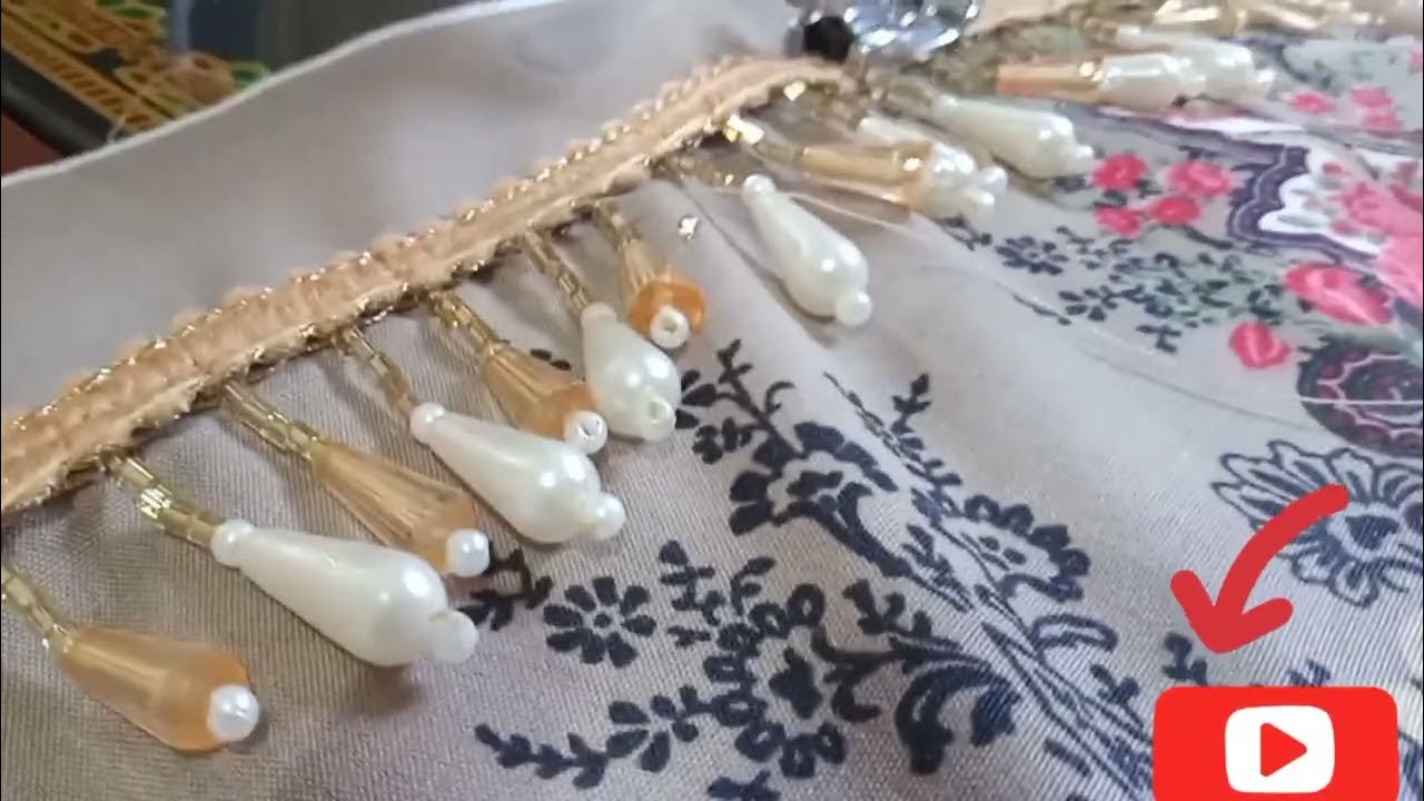 How to attach lace on kameez , kurti bottom on the lace,👌 YouTube