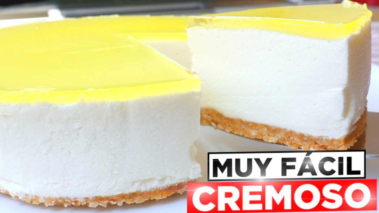 5 MINUTOS y SÚPER CREMOSA 🤩🍋 La TARTA de LIMÓN más FÁCIL 🍰😍 (Pocos Ingredientes).