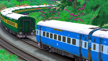 GARIBRATH TRAIN COUPLING ICF BLUE COACH | BUMPY RAILROAD | Train Simulator | Railworks | NTG GAMING