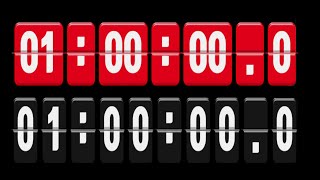 0 to 1 hour countup timer alarmspeedfeeling with flipclock