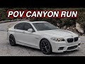 STRAIGHT PIPED F10 535i POV CANYON RUN !!!!