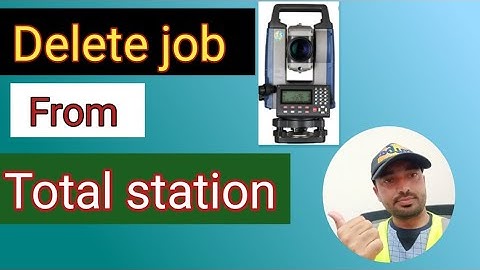 how to delete job from total station in Urdu/Hindi