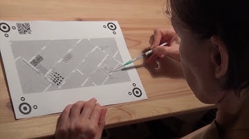 Thats (2017) aka Tactile Images (2020): Emboss a tactile map with glue and syringe