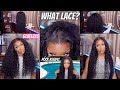 WHAT LACE? 🫣🤔 GLUELESS  PRE CUT + PRE PLUCKED BEGINNER WIG INSTALL 28 INCH WATER WAVE X RESHINE HAIR