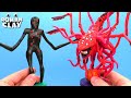 The world eater and giant with red dots with clay  trevor henderson creature