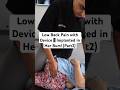 Low Back Pain with Device Implanted in Her Bum (Part2) Coccyx Adjustment #shorts