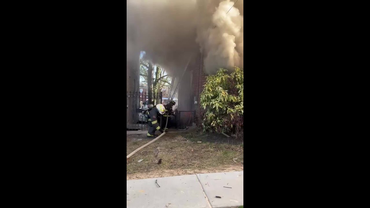 Three people taken to hospital after fire in Northeast DC