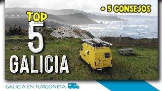 ⬆ TOP 5 ⬆ de Galicia en Furgoneta + 5 consejos ⚠ | Viajar a Galicia en Furgoneta