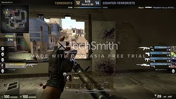 Insane ACE  1v5 Clutch w/ knife kill and 1 sec. to go