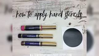 How To Apply Lipsense Hand Stencils