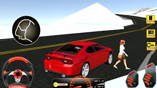 Simulator Mengemudi Mobil Taksi Offroad Bersalju - Taxi Cab Driver: Hill Station - Android Gameplay screenshot 3