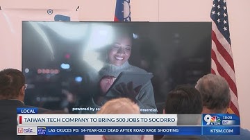 Taiwanese company to bring 500 jobs to Socorro