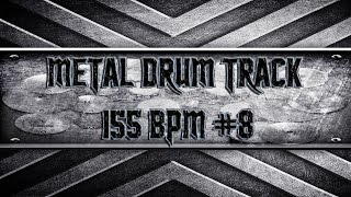Powerful Metal Drum Track 155 BPM (HQ,HD) chords