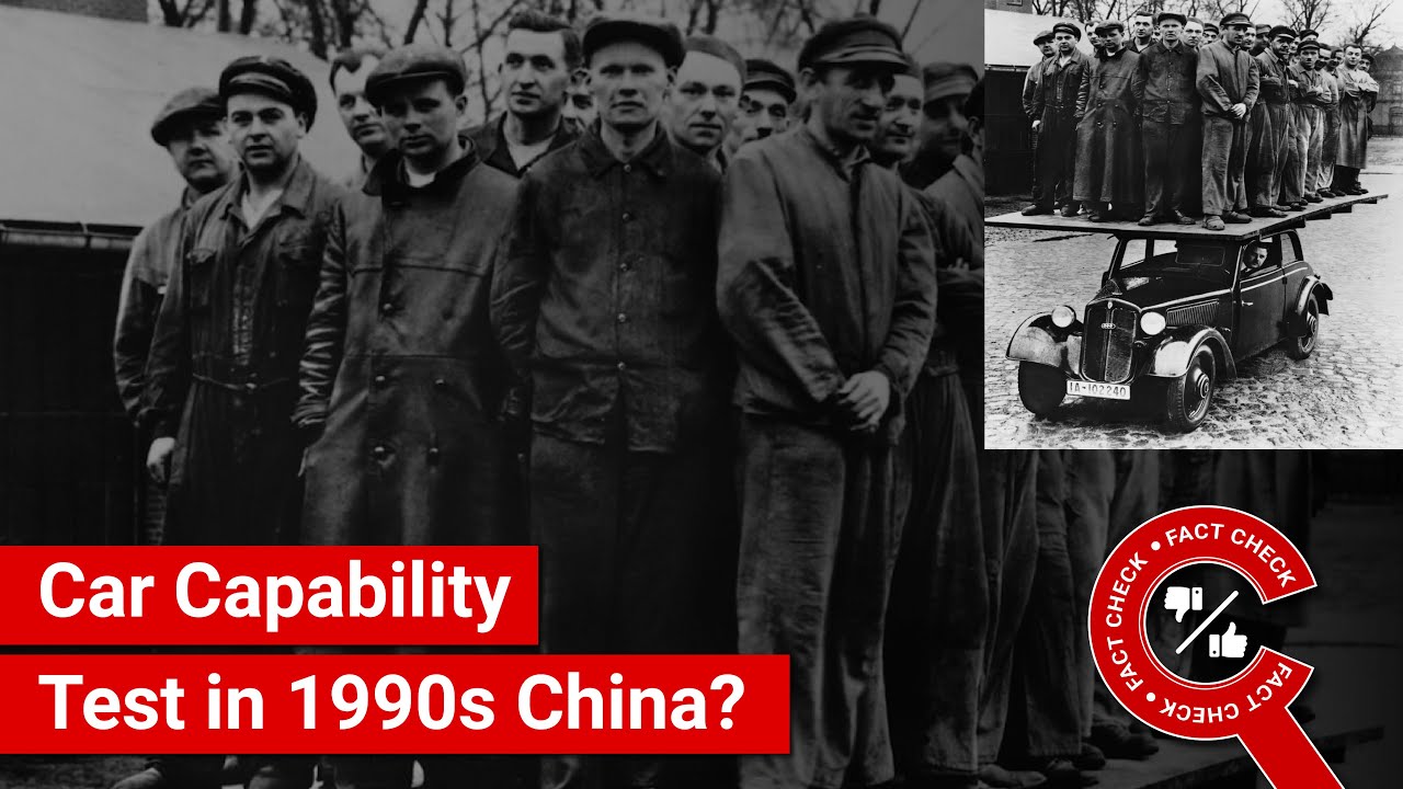 FACT CHECK: Viral Photo Shows Car Capability Test in 1990s China?