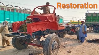 How To Old Bedford Truck Restoration Process | Truck Manufacturing Process in Local Workshop