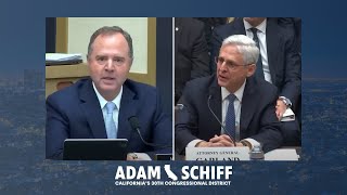 Rep. Schiff Slams Republicans for Using Hearing with AG Merrick Garland As Trump Legal Defense