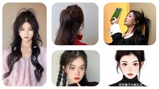 Korean cute hairstyle ideas for girls😍🌸#douyin #hairstyle