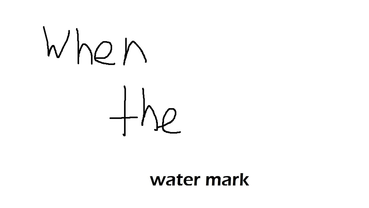 2nd edited video but it has watermark moment