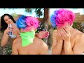 I Dyed His Hair... PRANK WARS *he freaked out*