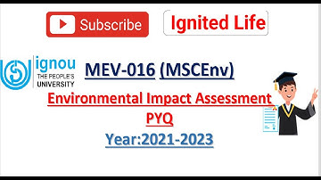 MSCEnv MEV-016 PYQ All year 2021-2023 at one place