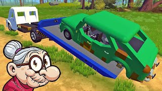 👵 БАБКА ВЕЗЁТ СВОЙ РЖАВЫЙ МОСКВИЧ на СТО 🚘 МУЛЬТИК про ДЕРЕВНЮ в Scrap Mechanic 🔨 СКРАП МЕХАНИК 🔔