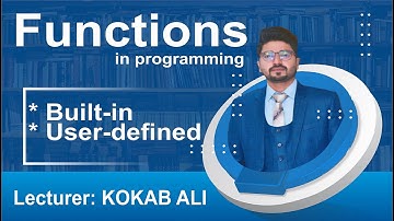 Functions in programming | Built-in and User defined function | C, C++, GW BASIC
