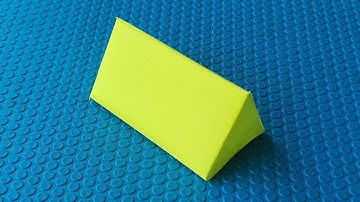 How to Make a Triangular Prism | Triangular Prism 3D Model for School Project | Paper Maths Shapes