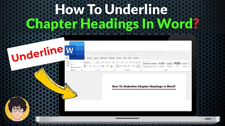 How To Underline Chapter Headings In Word