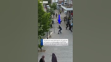 Thumbnail of Moment man fires gun on busy street in north London