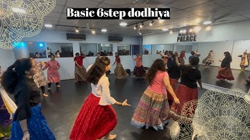 Basic 6 step Dodhiya | garba class | Dance palace 