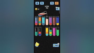 water color sort Level no 761 a best game walkthrough solution IOS/android