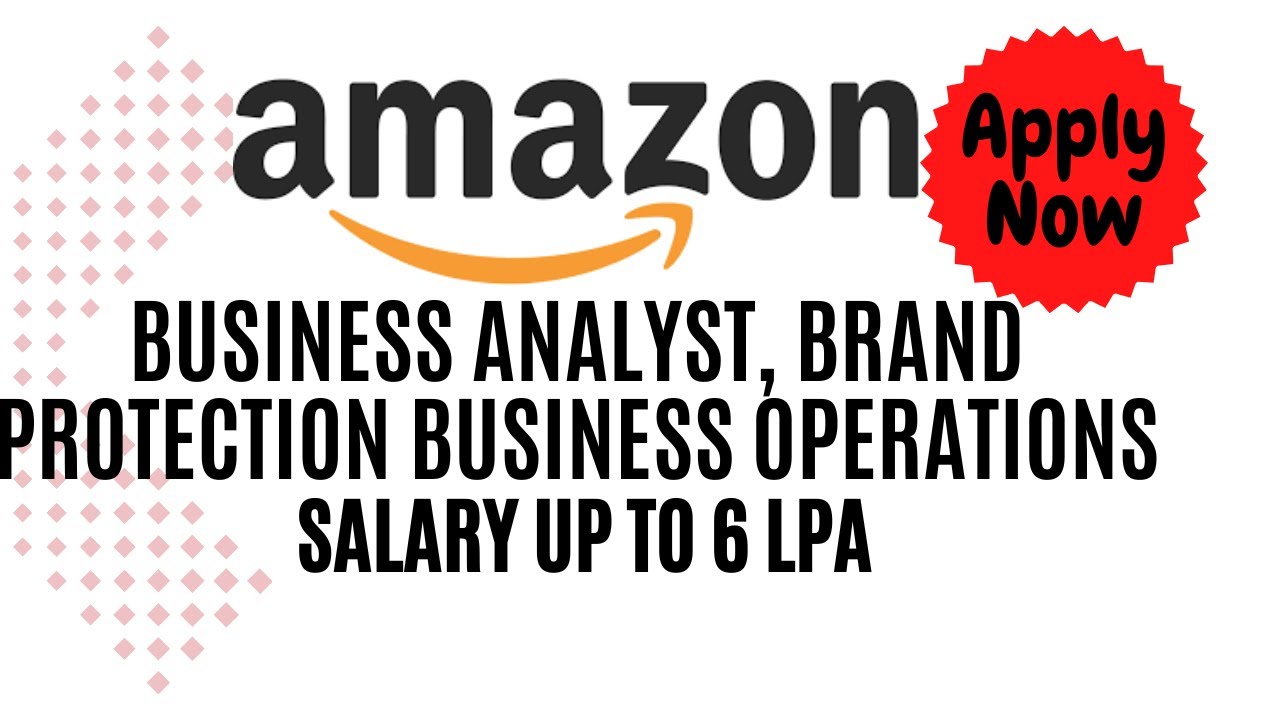 Amazon off-campus Hiring | job for fresher | Salary up to 6 LPA - YouTube