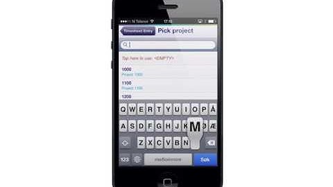 Unit4 Business World (Timesheets): Using the Timesheets mobile app