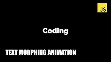 Text Morphing Animation JavaScript Tutorial | How to make Morphing Effect?