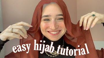 my go-to hijab styles - TUTORIAL (modal scarf, NO pins, mask hack)